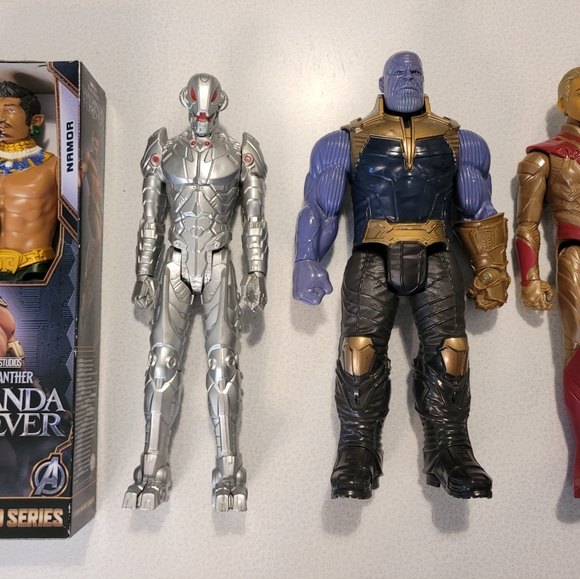 Marvel Avengers action figure lot Titan Hero Warlock Ultron Wakanda - Picture 1 of 3